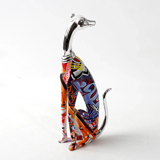 Artcharya Graffiti Greyhound Statue