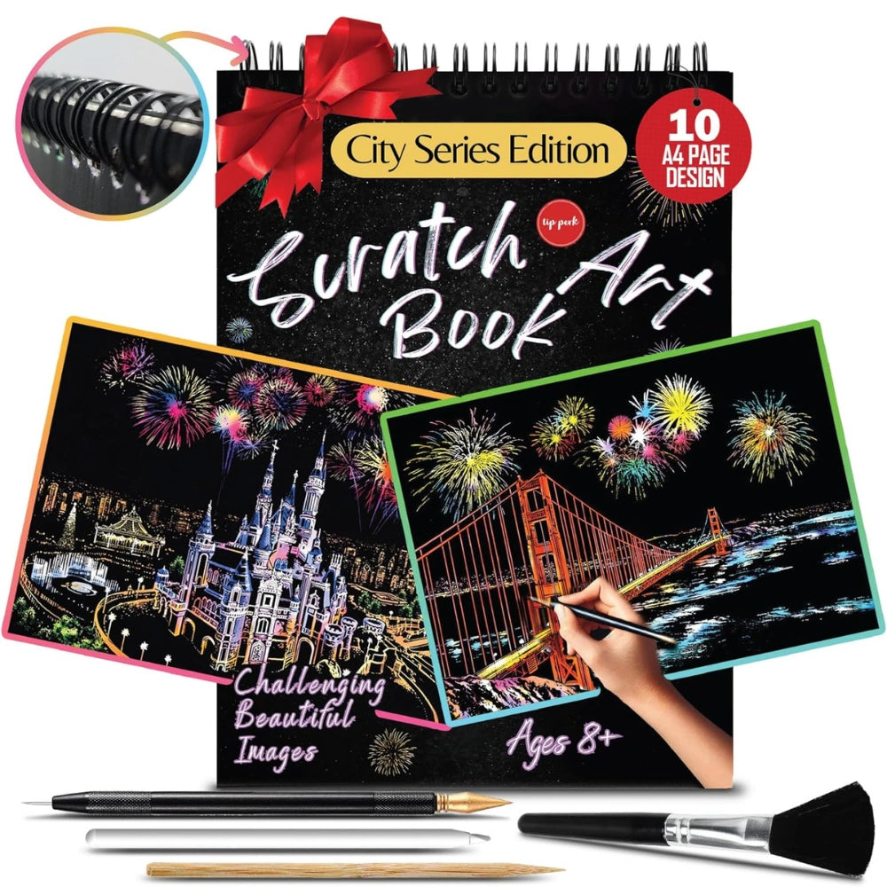 Artcharya Scratch Art Book - City Series