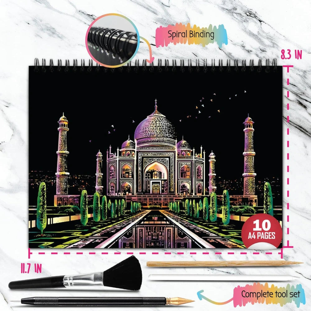 Artcharya Scratch Art Book - City Series