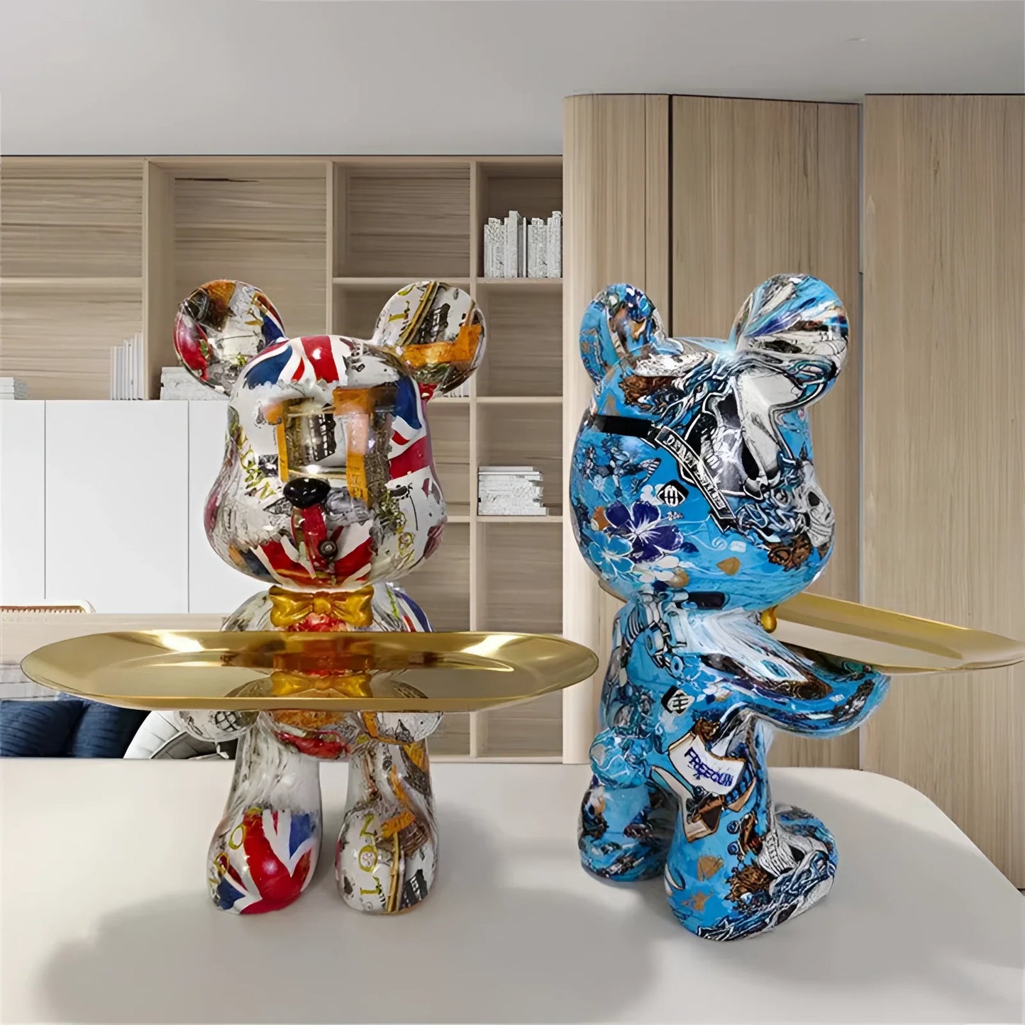 Guardian of Charm - Artistic Bear Table Sculpture