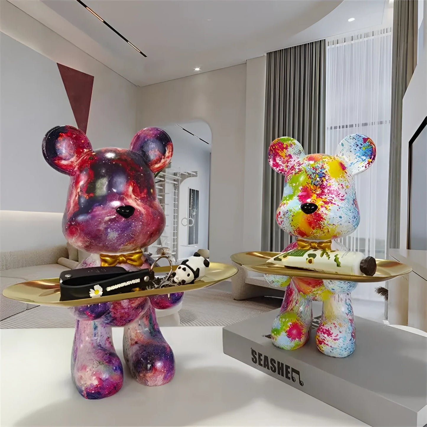 Guardian of Charm - Artistic Bear Table Sculpture