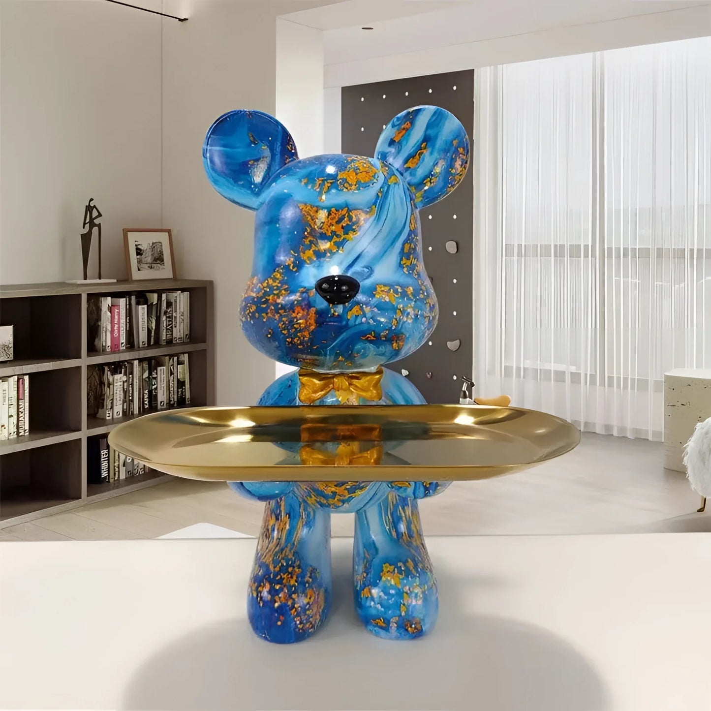 Guardian of Charm - Artistic Bear Table Sculpture