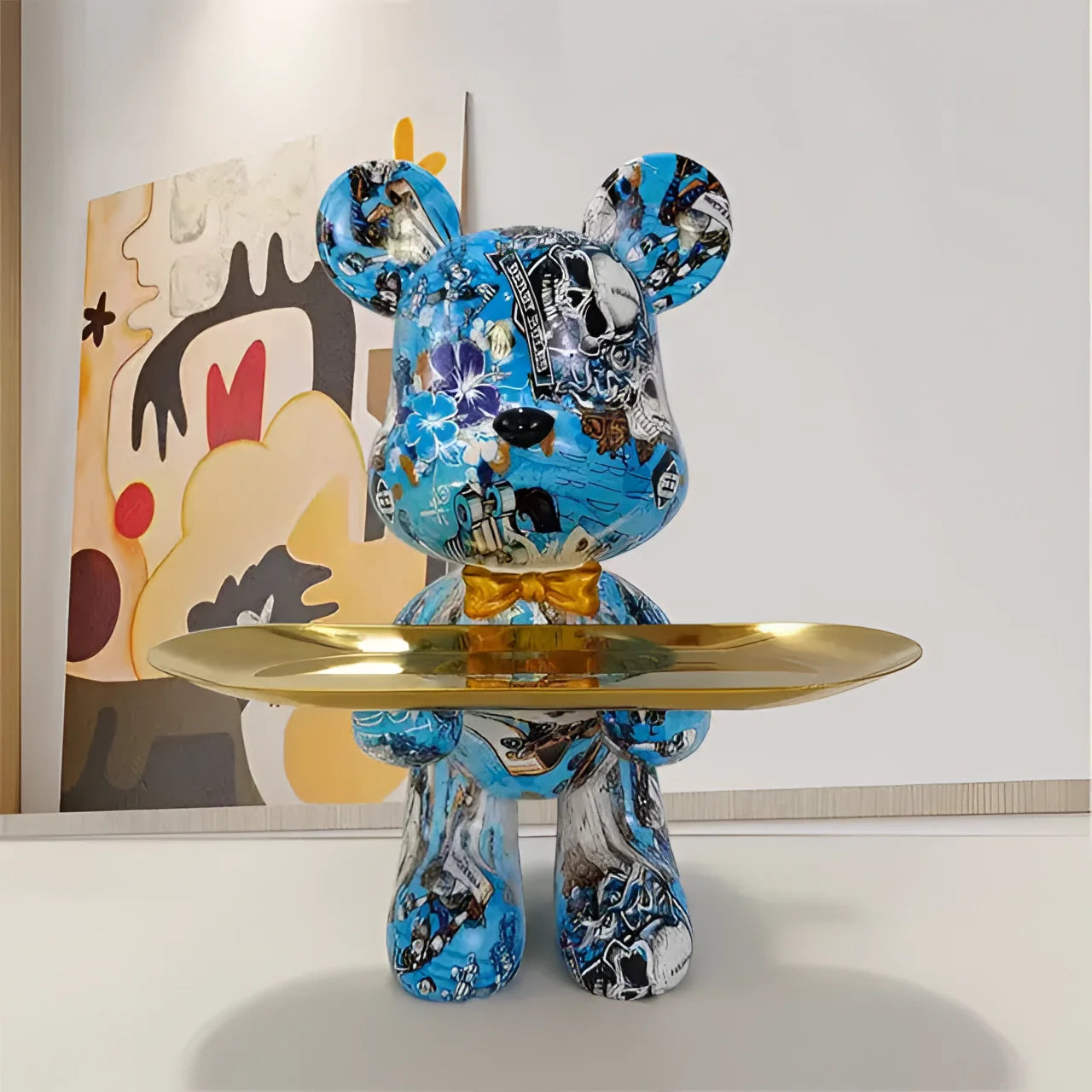 Guardian of Charm - Artistic Bear Table Sculpture