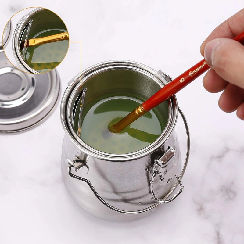 Leak-Proof Brush Wash Pot