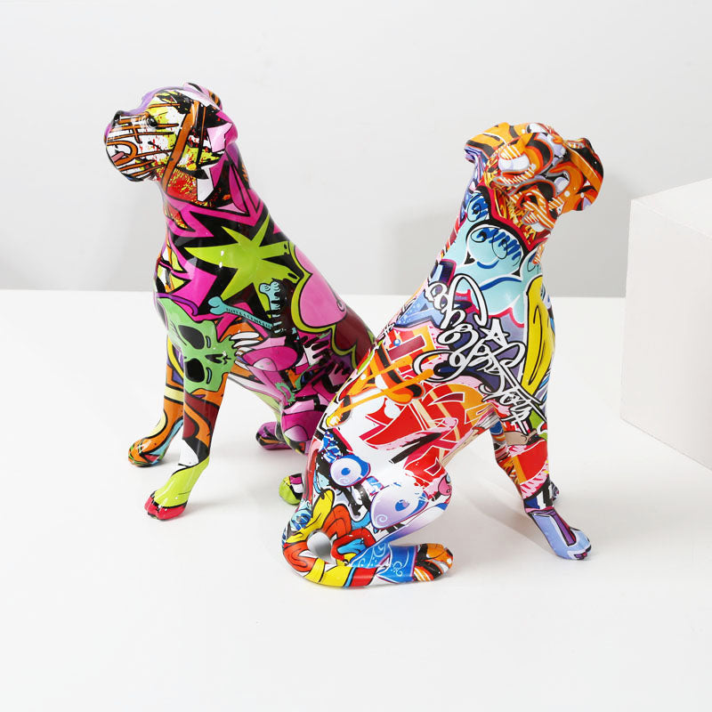 ArtZ® Boxer Nordic Painted Statue - Splentify