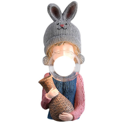 Rabbit Ear Bubble Girl Table Lamp