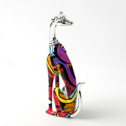 Artcharya Graffiti Greyhound Statue