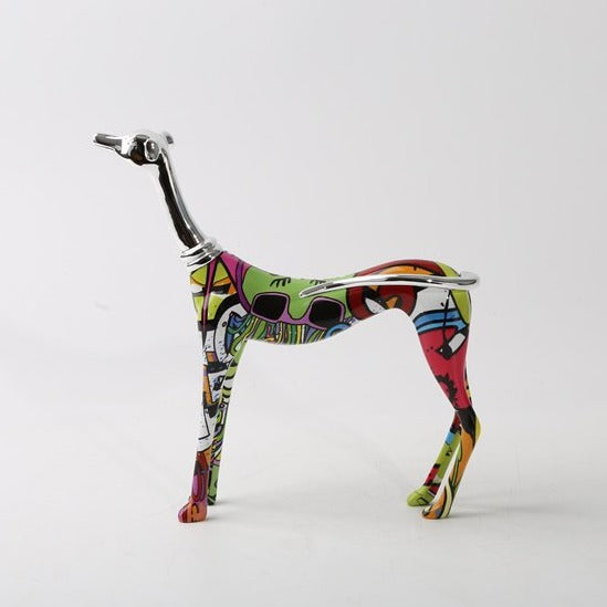 Artcharya Graffiti Greyhound Statue