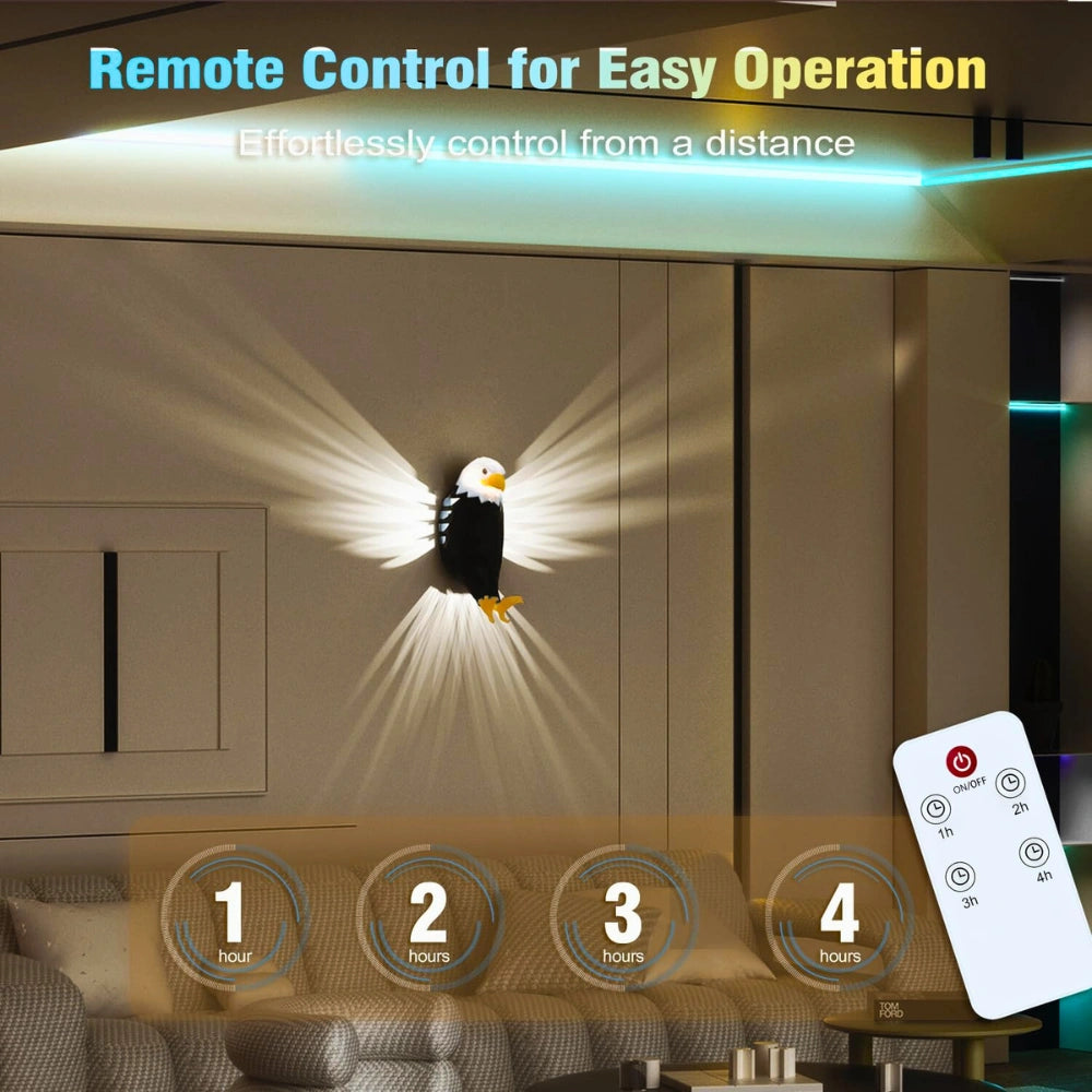 Artcharya Wireless Eagle Wall Light