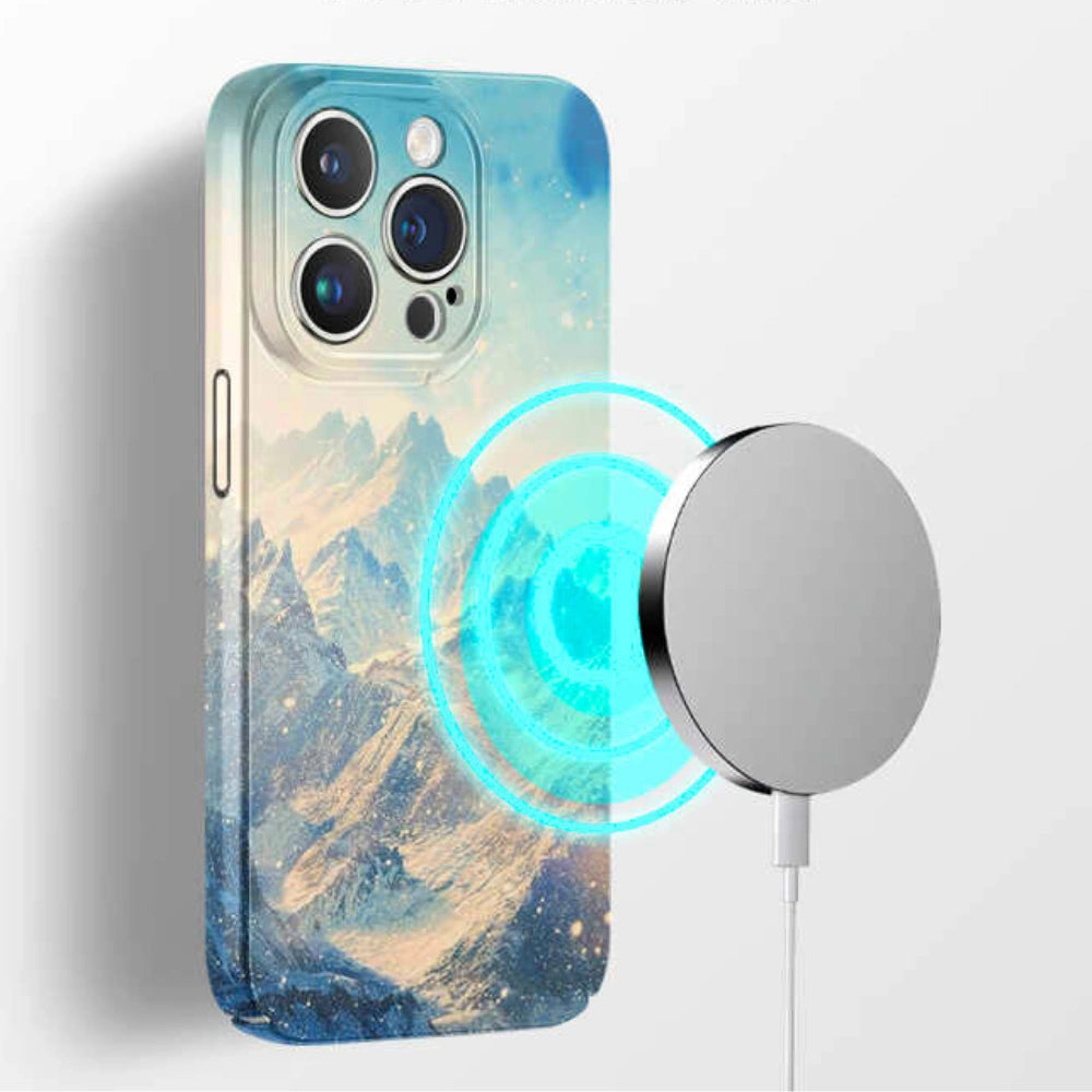 Frozen Peaks - Artistic iPhone Case MagSafe