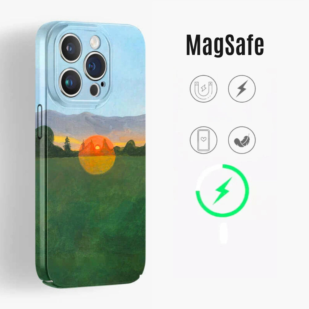 Golden Horizon - Artistic iPhone Case MagSafe