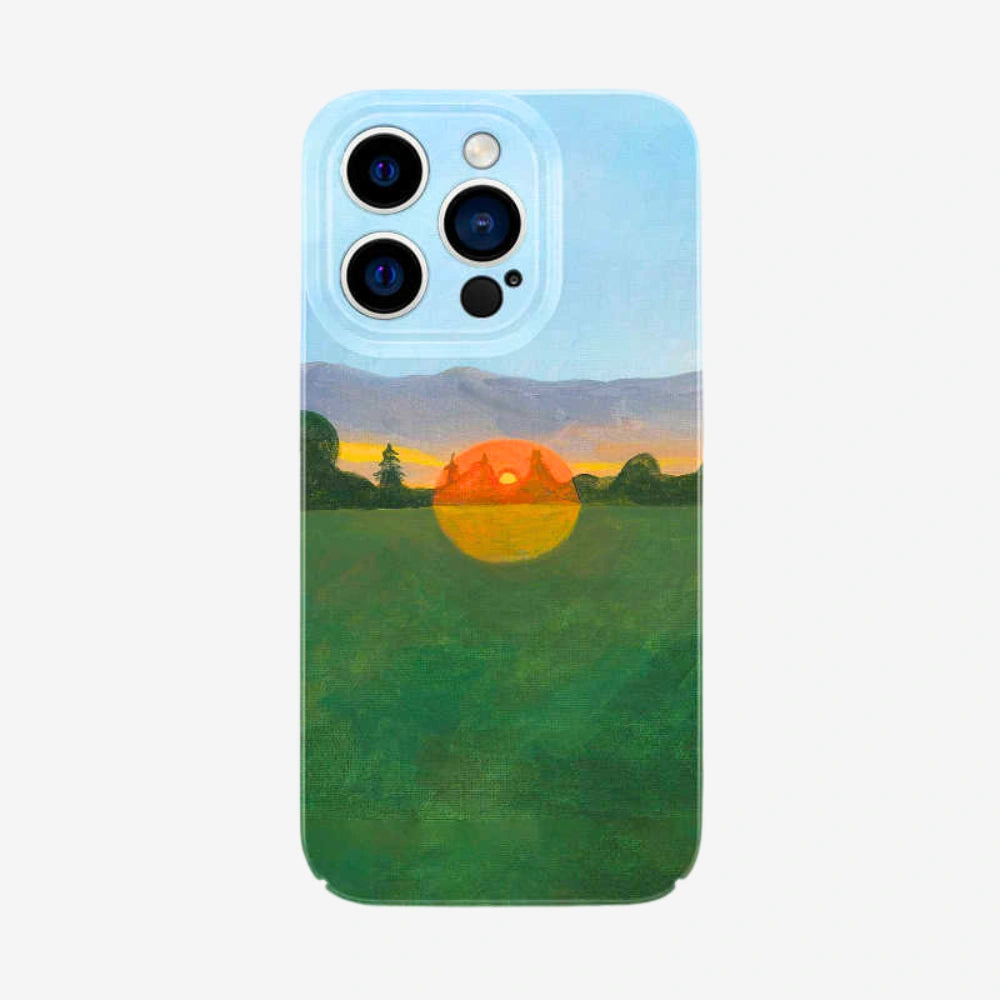 Golden Horizon - Artistic iPhone Case MagSafe