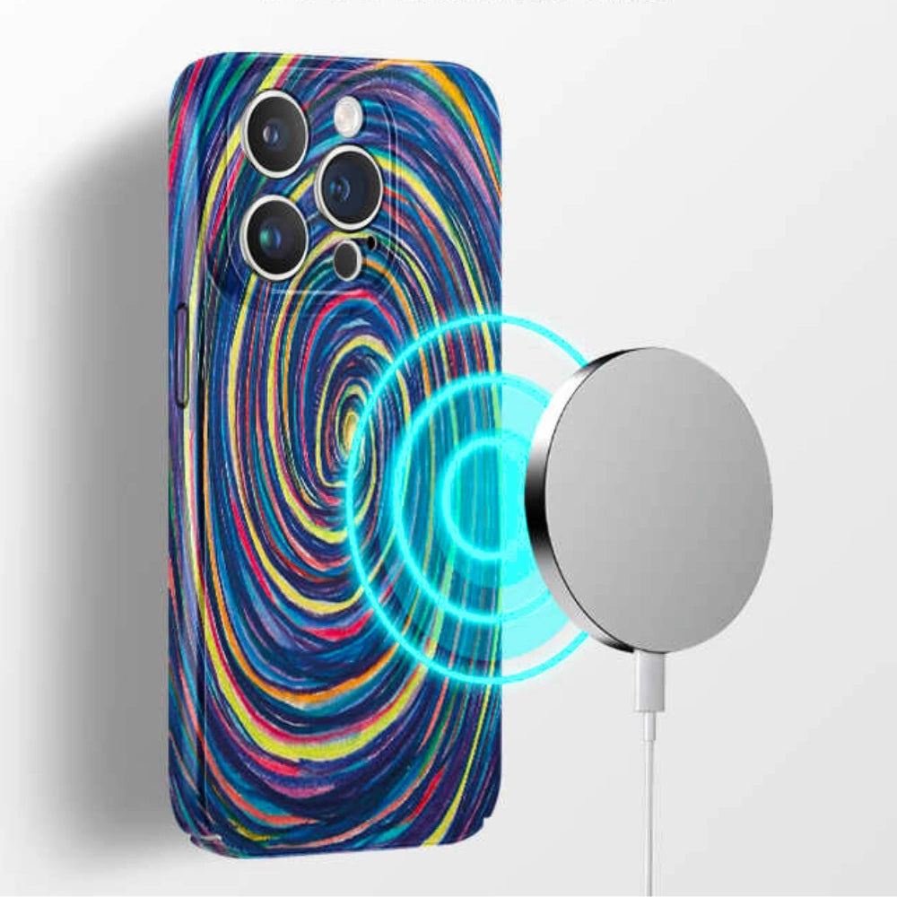 Hypnotic Whirl  - Artistic iPhone Case MagSafe