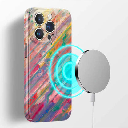 Pastel Stripes - Artistic iPhone Case MagSafe