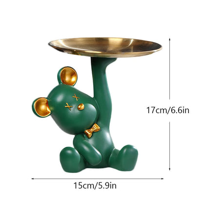 Functional Bear Sculpture Table Tray