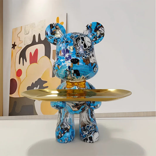 Guardian of Charm - Artistic Bear Table Sculpture