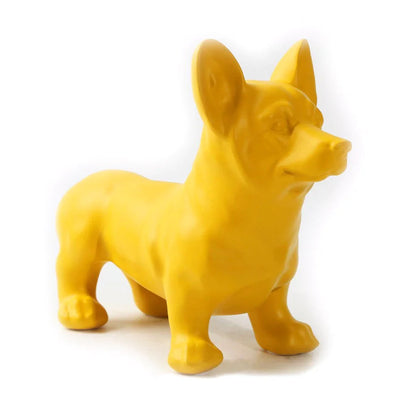 Artcharya Graffiti Painted Corgi Statue