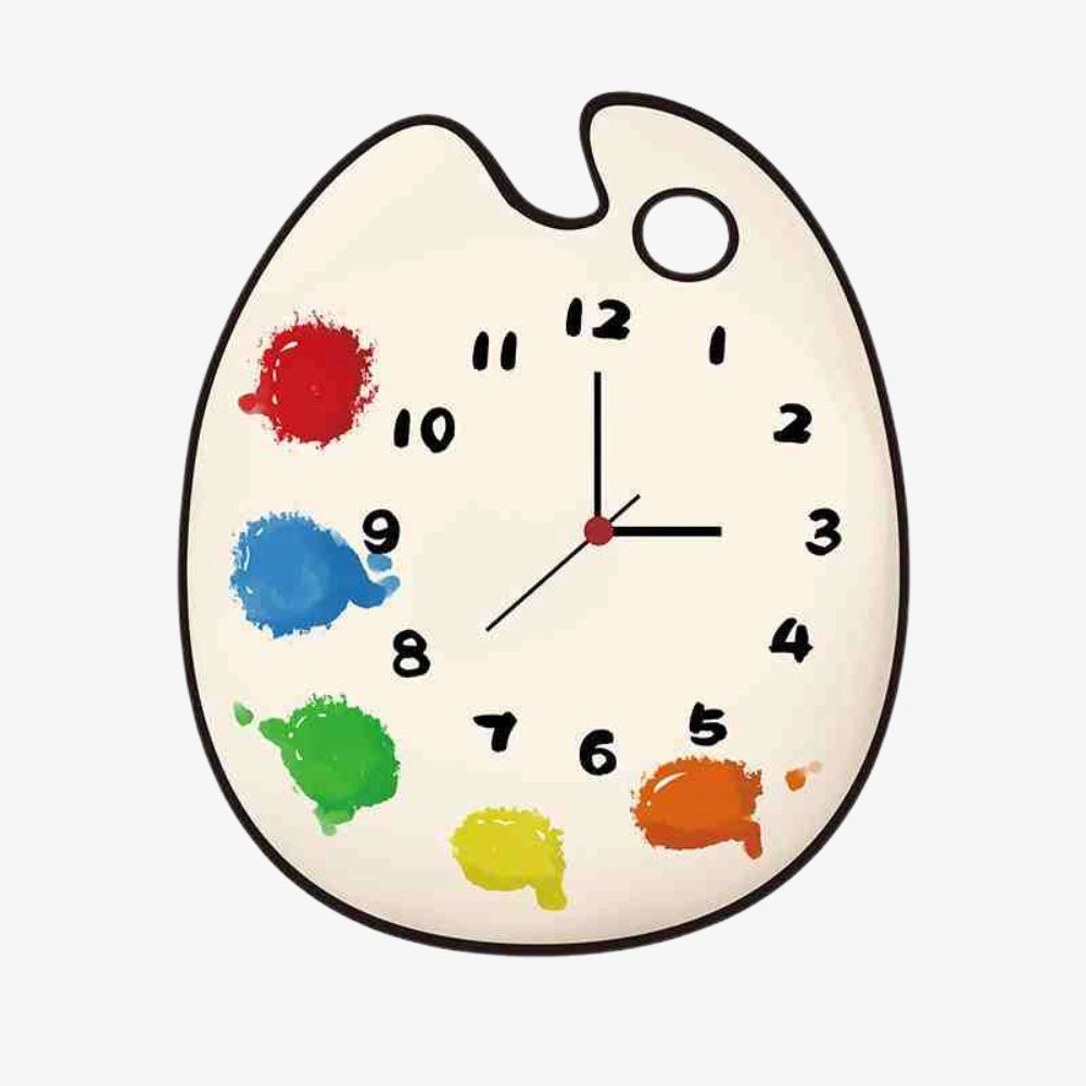 Artcharya Paint Palette Style Wall Clock