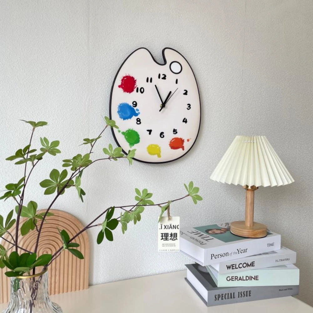 Artcharya Paint Palette Style Wall Clock