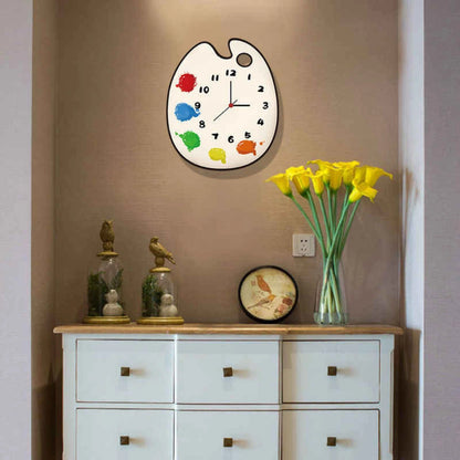 Artcharya Paint Palette Style Wall Clock