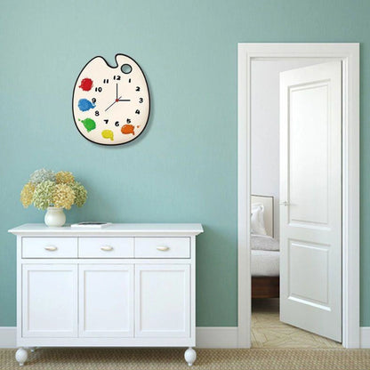 Artcharya Paint Palette Style Wall Clock